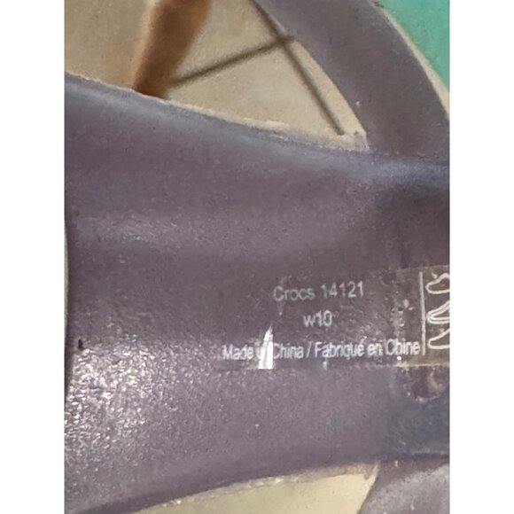 Crocs WomenS W10 Multicolor Strappy Slingback Sandals Lightweight & Comfortable - Picture 5 of 6